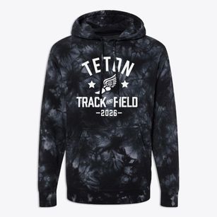 Teton Middle School Track and Field Premium Tie-Dye Hoodie