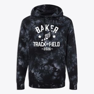 Baker Track and Field Premium Tie-Dye Hoodie