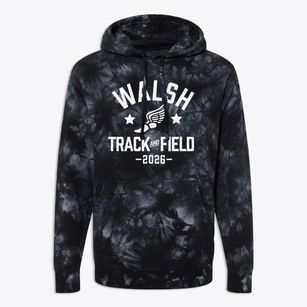 Walsh Elementary School Track and Field Premium Tie-Dye Hoodie