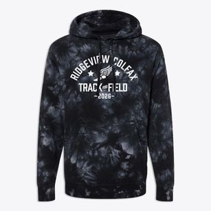 Ridgeview Colfax Elementary School Track and Field Premium Tie-Dye Hoodie