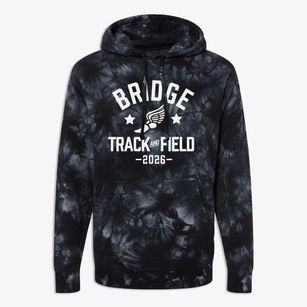 Bridge High School Track and Field Premium Tie-Dye Hoodie