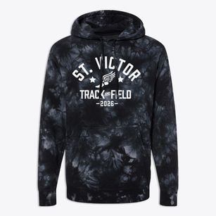 Saint Victor School Track and Field Premium Tie-Dye Hoodie