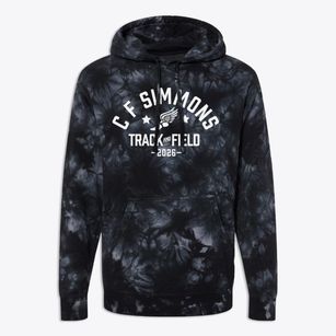 C F Simmons Middle School Track and Field Premium Tie-Dye Hoodie