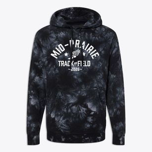Mid-prairie High School Track and Field Premium Tie-Dye Hoodie