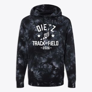 Dietz Elementary School Track and Field Premium Tie-Dye Hoodie