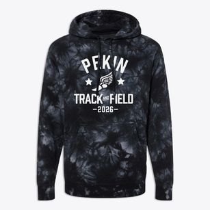 Pekin Community High School Track and Field Premium Tie-Dye Hoodie