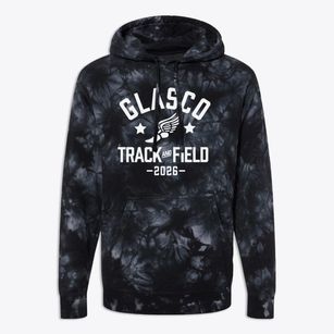 Glasco High School Track and Field Premium Tie-Dye Hoodie