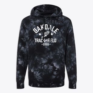 Oakdale Elementary School Track and Field Premium Tie-Dye Hoodie