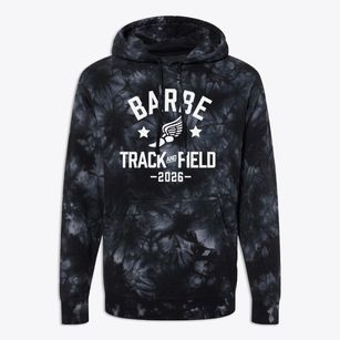 Barbe Elementary School Track and Field Premium Tie-Dye Hoodie