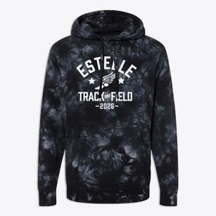 Estelle Elementary School Track and Field Premium Tie-Dye Hoodie