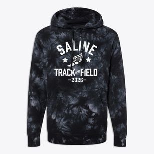 Saline High School Track and Field Premium Tie-Dye Hoodie