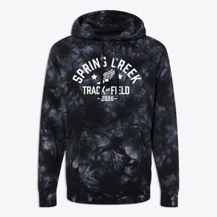 Spring Creek Elementary School Track and Field Premium Tie-Dye Hoodie