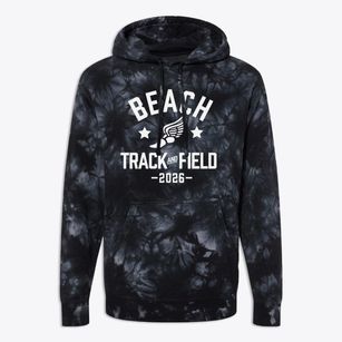 Beach Elementary School Track and Field Premium Tie-Dye Hoodie