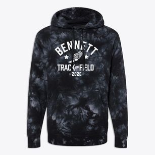 Bennett Public School Track and Field Premium Tie-Dye Hoodie