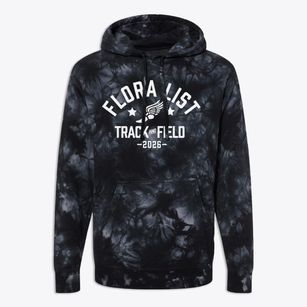 Flora List School Track and Field Premium Tie-Dye Hoodie