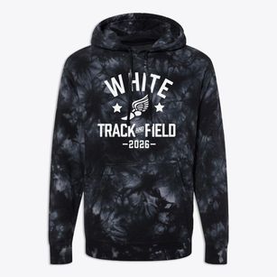 White Early Childhood Center Track and Field Premium Tie-Dye Hoodie