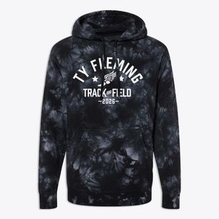 Ty Fleming Elementary School Track and Field Premium Tie-Dye Hoodie