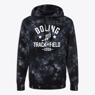 Doling Elementary School Track and Field Premium Tie-Dye Hoodie