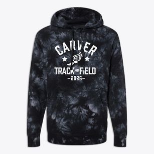 Carver Christian Academy Track and Field Premium Tie-Dye Hoodie