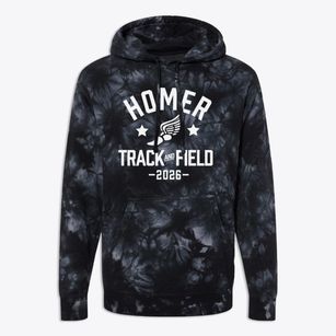 Homer Community School Track and Field Premium Tie-Dye Hoodie