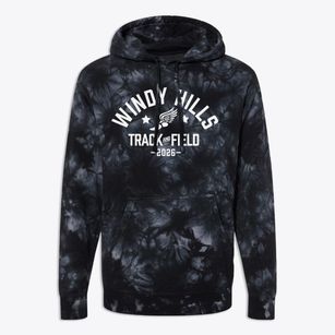 Windy Hills Elementary School Track and Field Premium Tie-Dye Hoodie