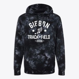 Gibbon Elementary School Track and Field Premium Tie-Dye Hoodie