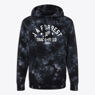 J A Forrest Elementary School Track and Field Premium Tie-Dye Hoodie