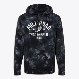 Mill Road Elementary School Track and Field Premium Tie-Dye Hoodie