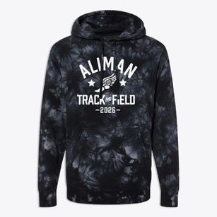 Aliman School Track and Field Premium Tie-Dye Hoodie