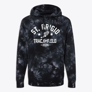 St Brigid Parish Track and Field Premium Tie-Dye Hoodie