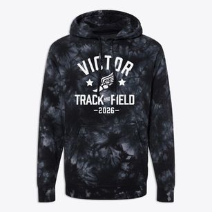 Victor High School Track and Field Premium Tie-Dye Hoodie