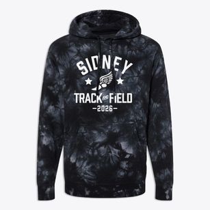 Sidney Elementary School Track and Field Premium Tie-Dye Hoodie