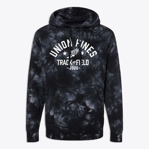 Union Pines High School Track and Field Premium Tie-Dye Hoodie