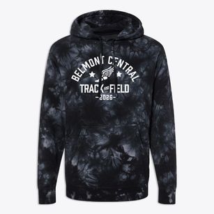Belmont Central Elementary School Track and Field Premium Tie-Dye Hoodie