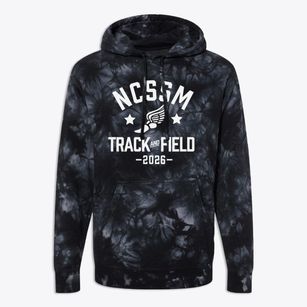 North Carolina School Of Science & Math Track and Field Premium Tie-Dye Hoodie