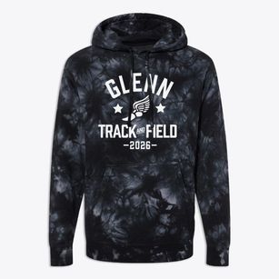 Glenn High School Track and Field Premium Tie-Dye Hoodie
