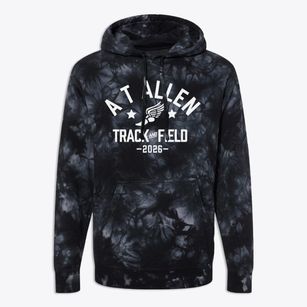 A T Allen Elementary School Track and Field Premium Tie-Dye Hoodie