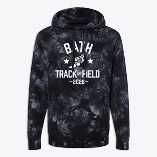 Bath Elementary School Track and Field Premium Tie-Dye Hoodie
