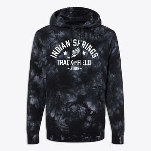 Indian Springs Elementary School Track and Field Premium Tie-Dye Hoodie