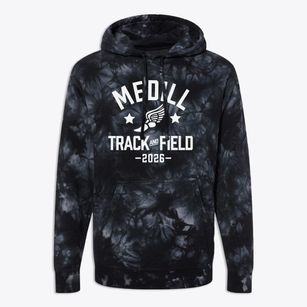 Medill Elementary School Track and Field Premium Tie-Dye Hoodie