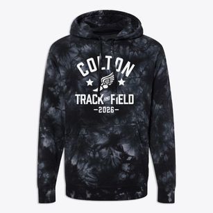 Colton Middle School Track and Field Premium Tie-Dye Hoodie