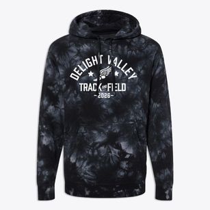 Delight Valley Elementary School Track and Field Premium Tie-Dye Hoodie