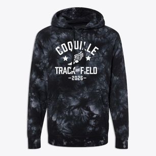 Coquille High School Track and Field Premium Tie-Dye Hoodie