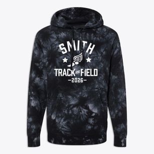 Smith Elementary School Track and Field Premium Tie-Dye Hoodie