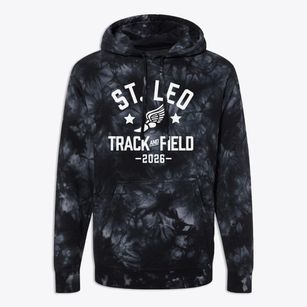 Saint Leo The Great School Track and Field Premium Tie-Dye Hoodie