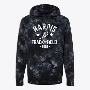 Harris Elementary School Track and Field Premium Tie-Dye Hoodie