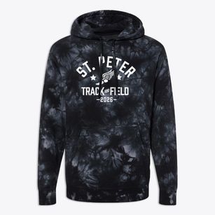Saint Peter School Track and Field Premium Tie-Dye Hoodie