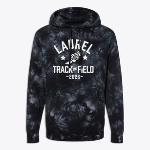 Laurel High School Track and Field Premium Tie-Dye Hoodie