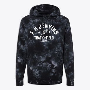 F H Jenkins Elementary School Track and Field Premium Tie-Dye Hoodie