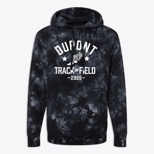 Dupont Elementary School Track and Field Premium Tie-Dye Hoodie